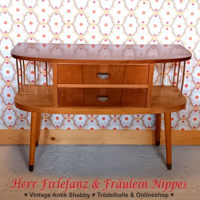 Kleines Midentury Vintage Schränkchen mit Schubladen (Max Scherf, DDR) – 120 €