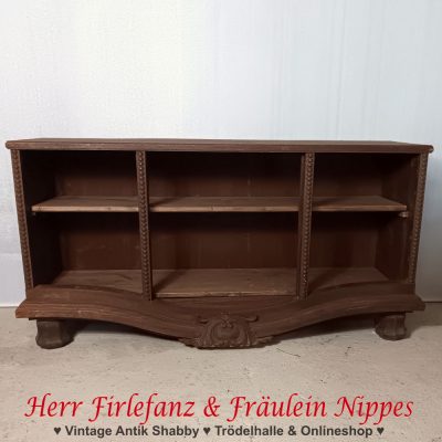 Upcycling antikes Jugendstil Lowboard / TV Unterschrank mit Verzierungen – 150 €