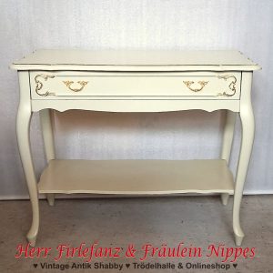 kleiner bestelltisch sideboard weiß gold im antik stil (1)